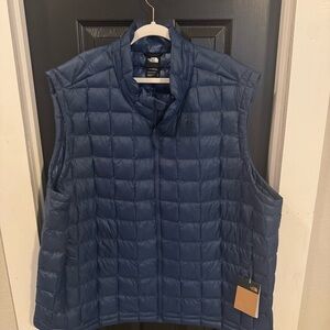 North Face Men’s 4X Shady Blue Thermoball Eco Quilted Puffer Vest NWT
